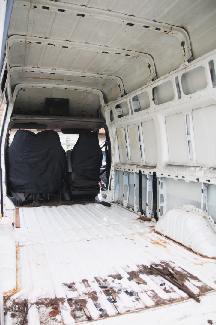 Van Conversion Removing Bulkhead & Plywood