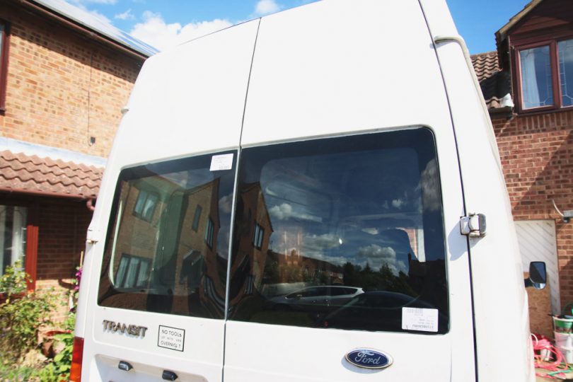 Van Conversion - How to Install Bonded Rear Windows Ford Transit