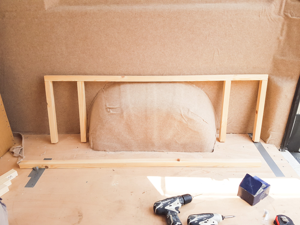 Building a campervan bedframe