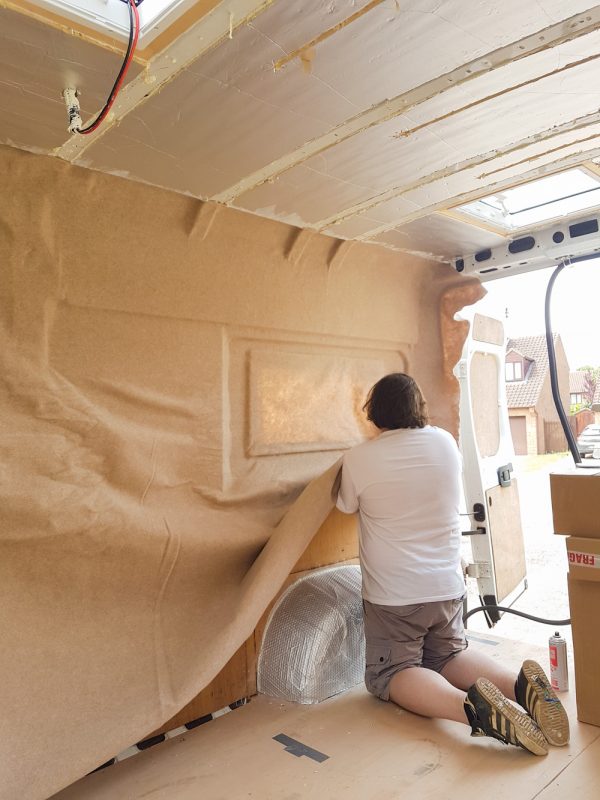 Van Conversion Carpet Lining the Van Walls Adventures in a Camper