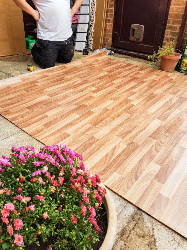 Van Conversion Installing Vinyl Flooring Adventures in a Camper