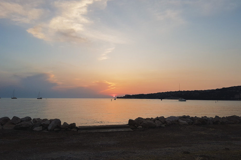 Beach in Slovenia near Piran