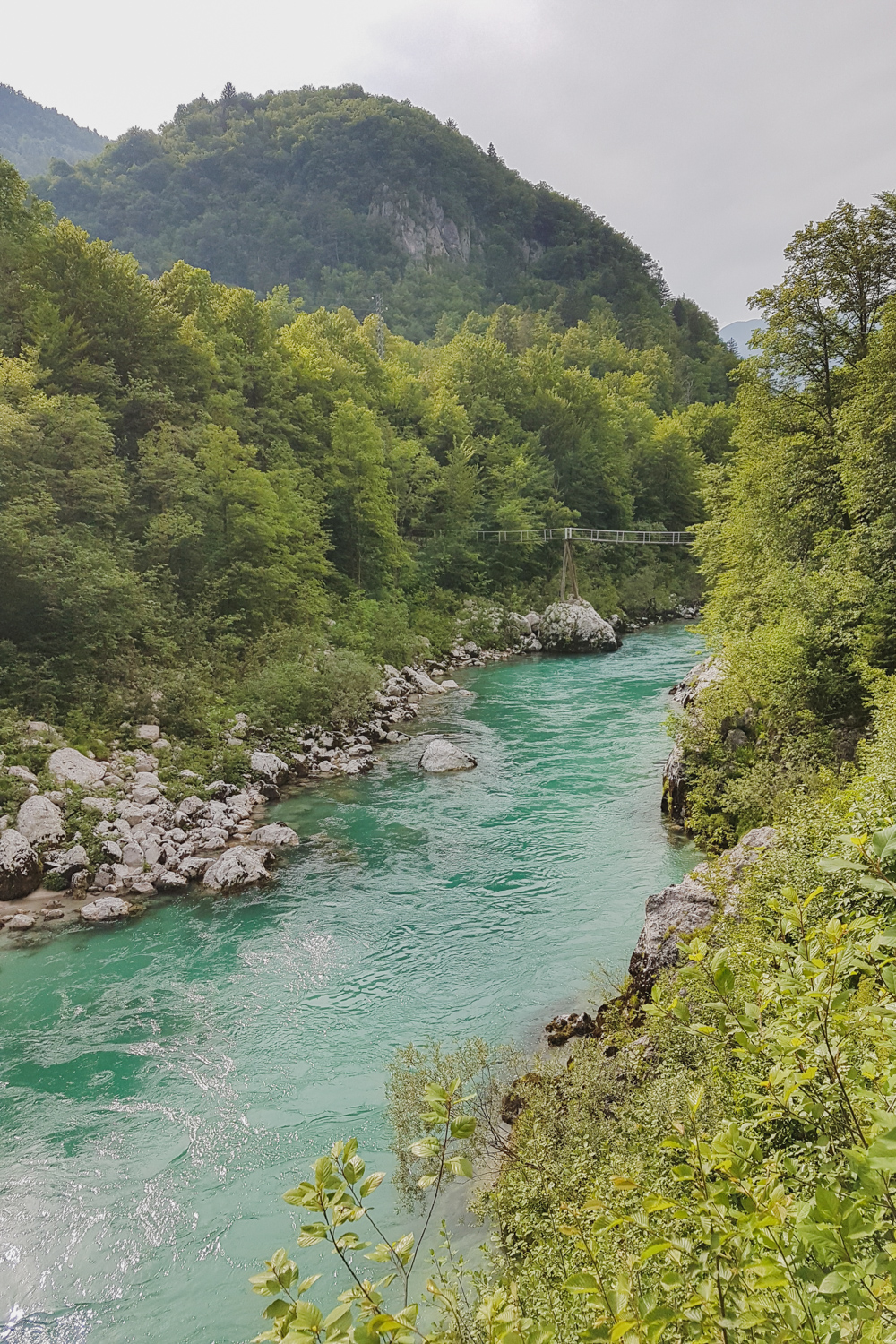 Soca River at Kobarid, Soca Valley