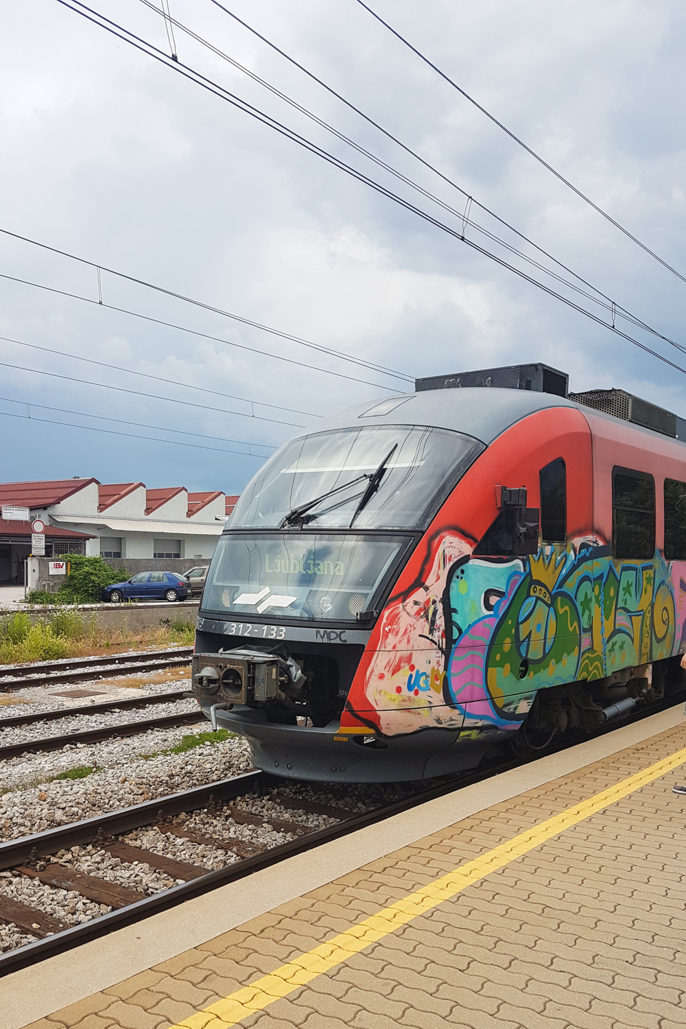 Train from Lake Bled to Ljubljana, Slovenia