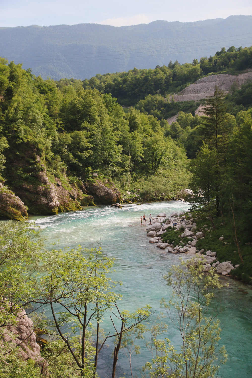 Soca River at Kobarid, Soca Valley