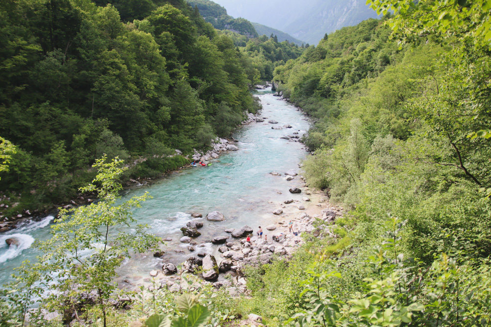 Soca River at Kobarid, Soca Valley