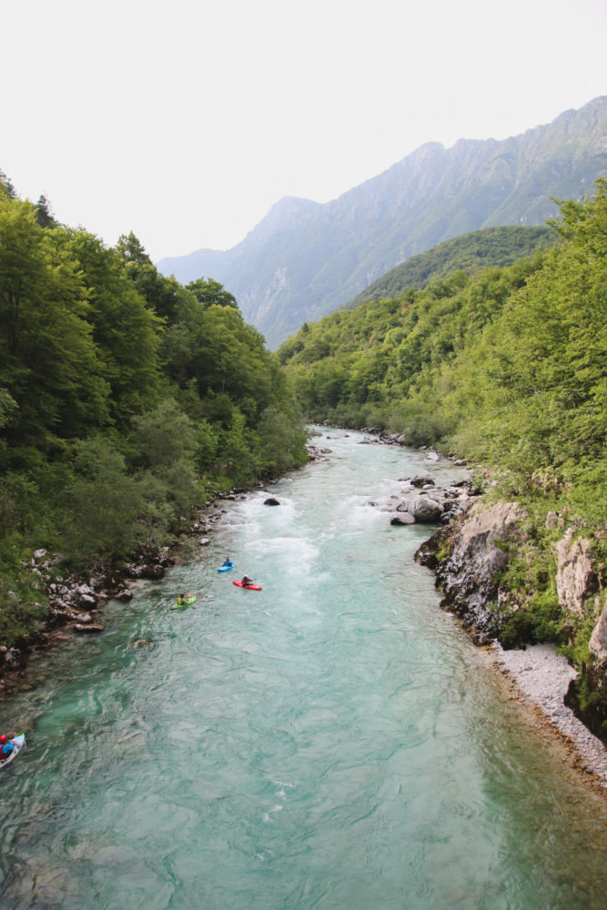 Soca River at Kobarid, Soca Valley