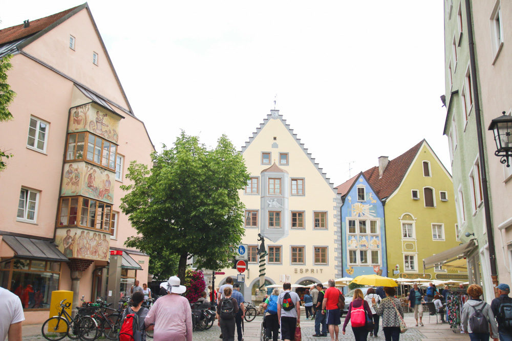 Colourful Streets of Fussen, Germany