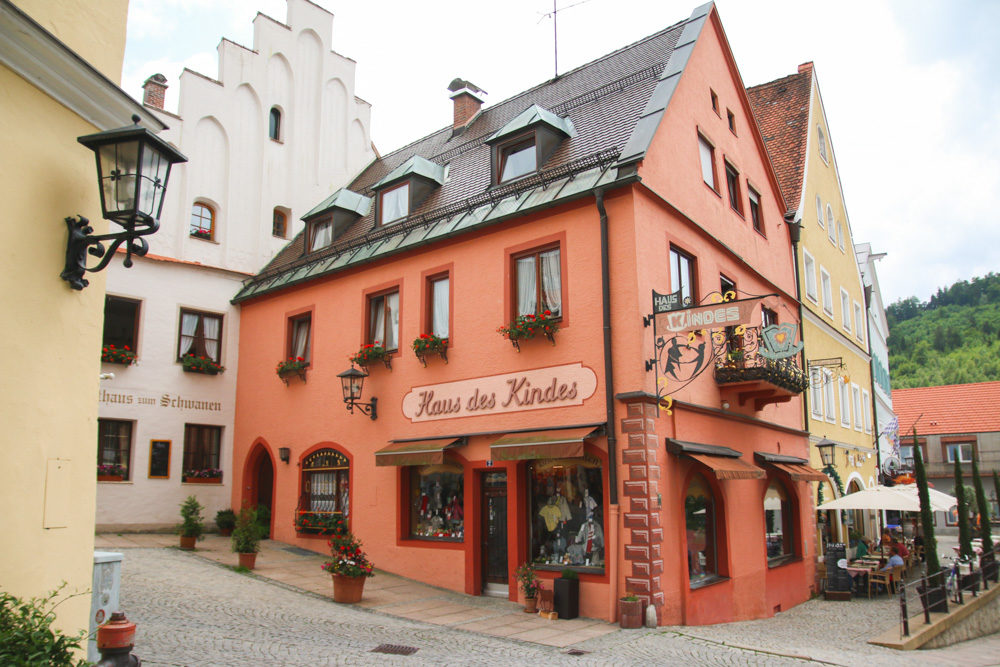 Colourful Streets of Fussen, Germany