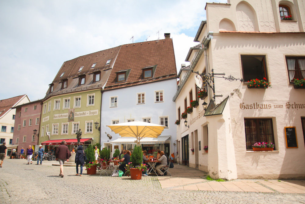 Colourful Streets of Fussen, Germany