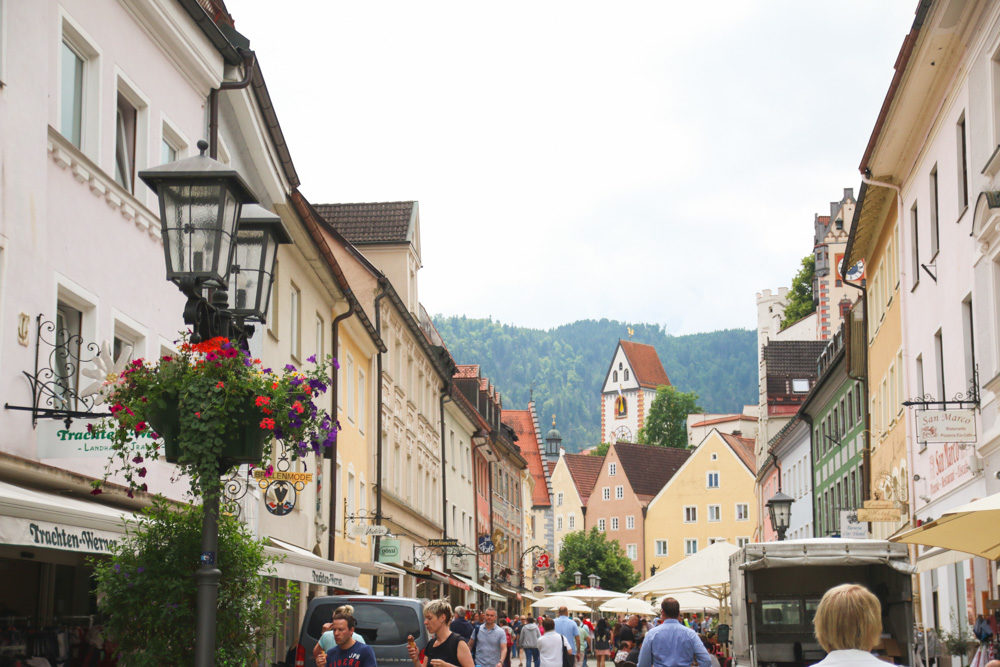 Colourful Streets of Fussen, Germany