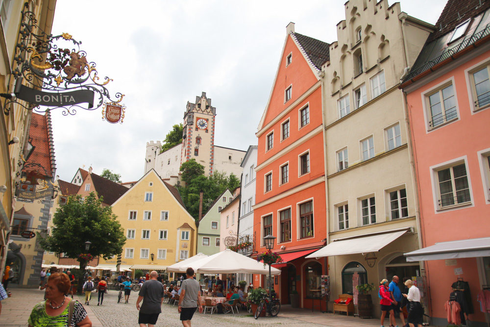 Colourful Streets of Fussen, Germany