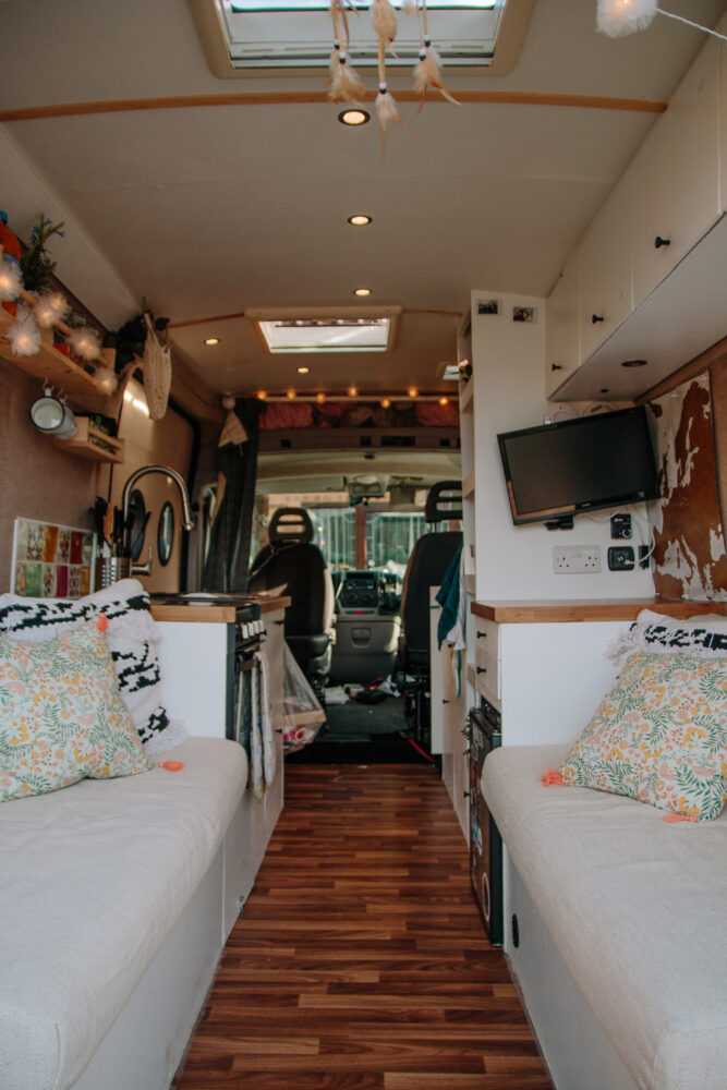 DIY Popup Shower in a Campervan