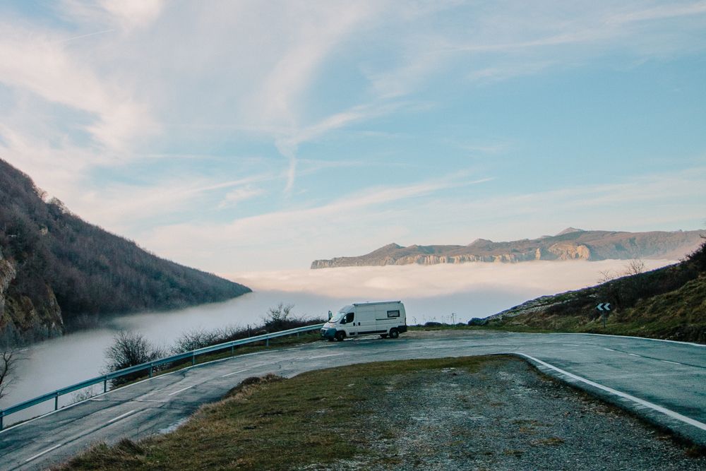 Spain Mountain Road Cloud Inversion